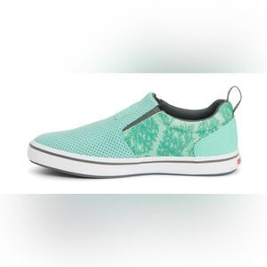 XTRATUF Salmon Sisters Mint Green Slip-On Sneakers; Size W8